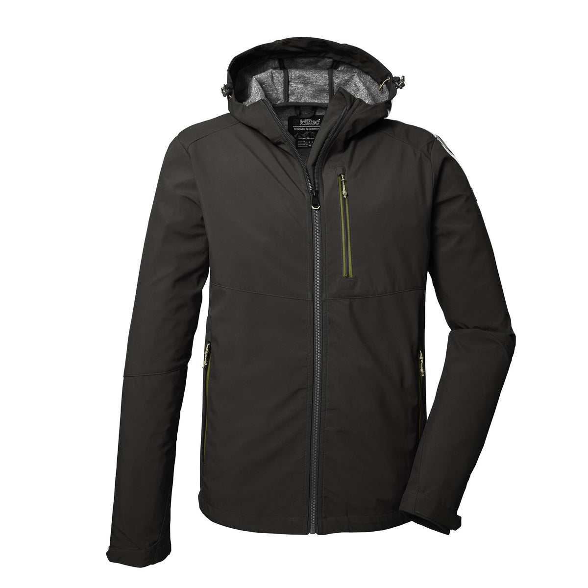 Killtec Softshelljacke Herren Wasserabweisend mit Kapuze leicht