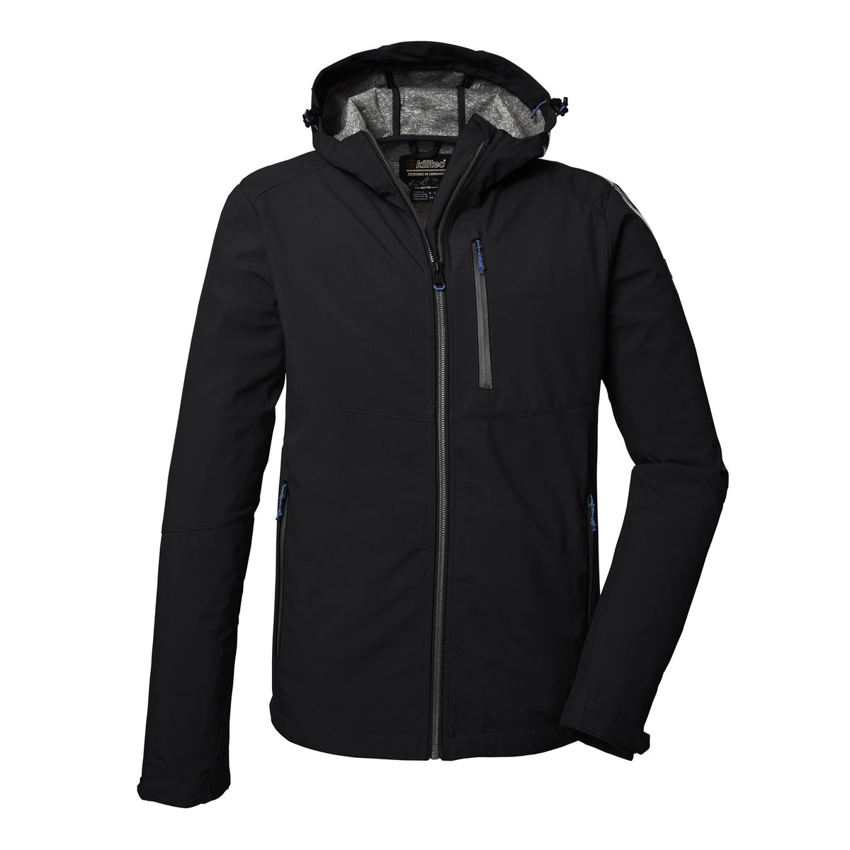 Killtec Softshelljacke Herren Wasserabweisend mit Kapuze leicht