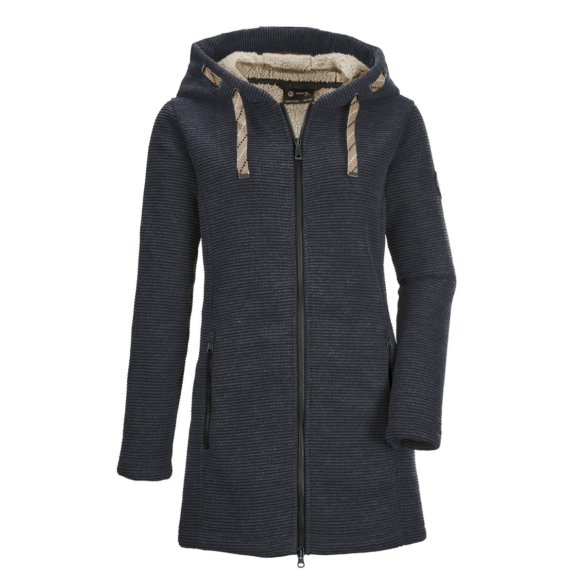G.I.G.A. DX Damen Gw 54 Wmn Kntflc Prk Casual Strickfleeceparka/Fleecejacke mit großer Kapuze