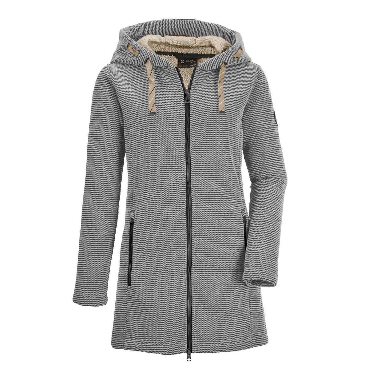 G.I.G.A. DX Damen Gw 54 Wmn Kntflc Prk Casual Strickfleeceparka/Fleecejacke mit großer Kapuze