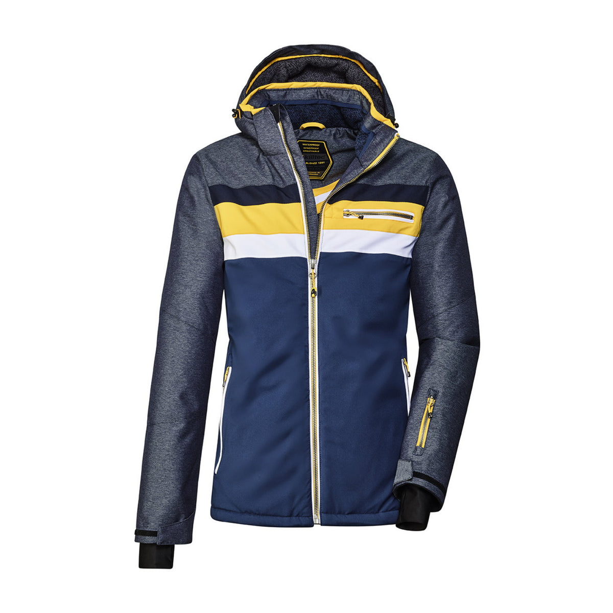Killtec Tirano Winterjacke / Skijacke Herren Wasserdicht mit Kapuze