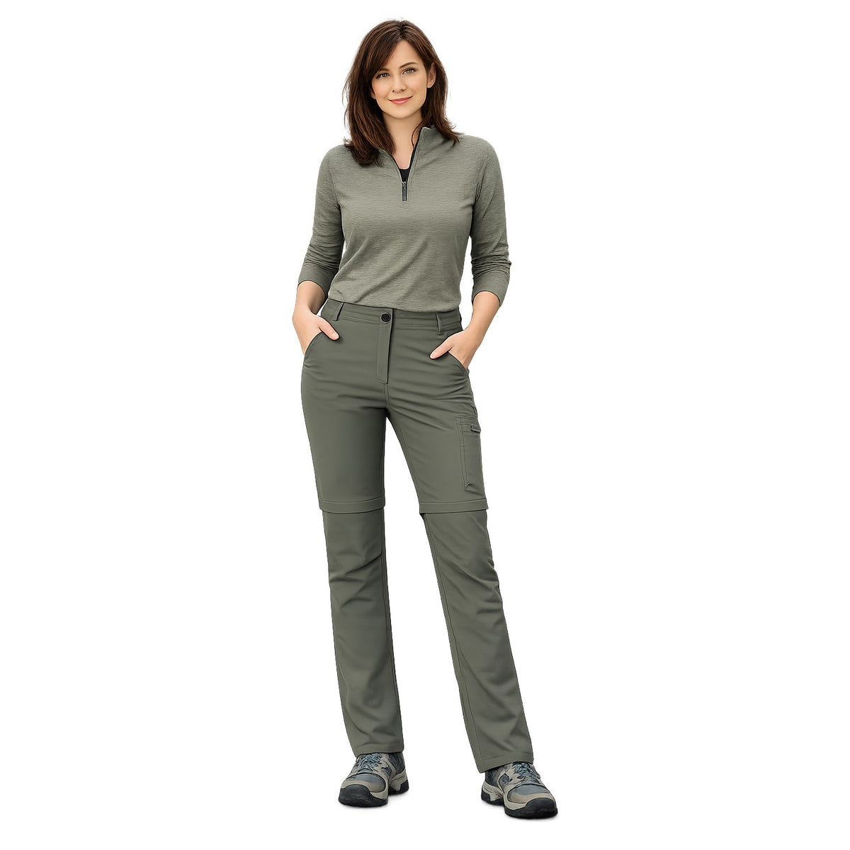 Killtec Zip Off Hose für Damen in Kurzgröße