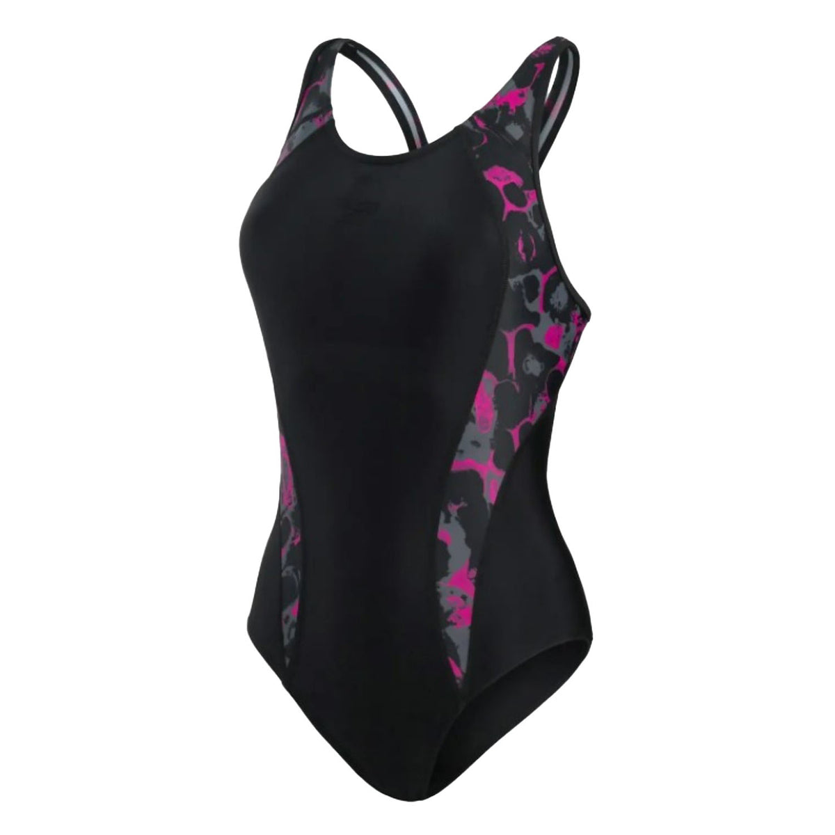 Speedo Panel Laneback Badeanzug Damen schnelltrocknend und chlorbeständig