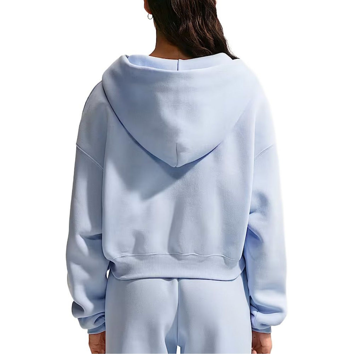 Nike Phoenix Fleece verkürzter Oversize-Henley-Hoodie Damen