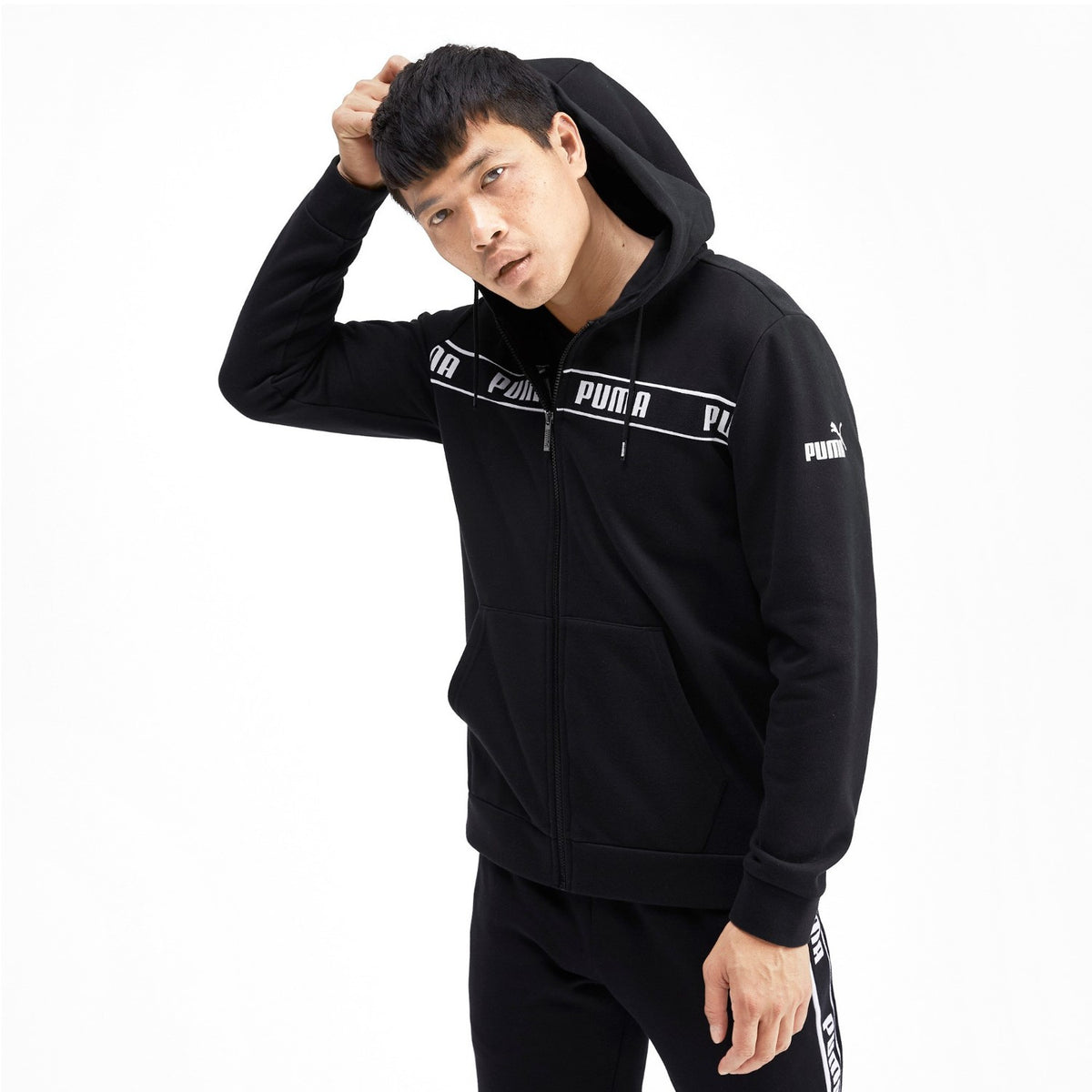 Puma Kapuzenjacke Herren Hoodie Jacke mit Fleecefutter