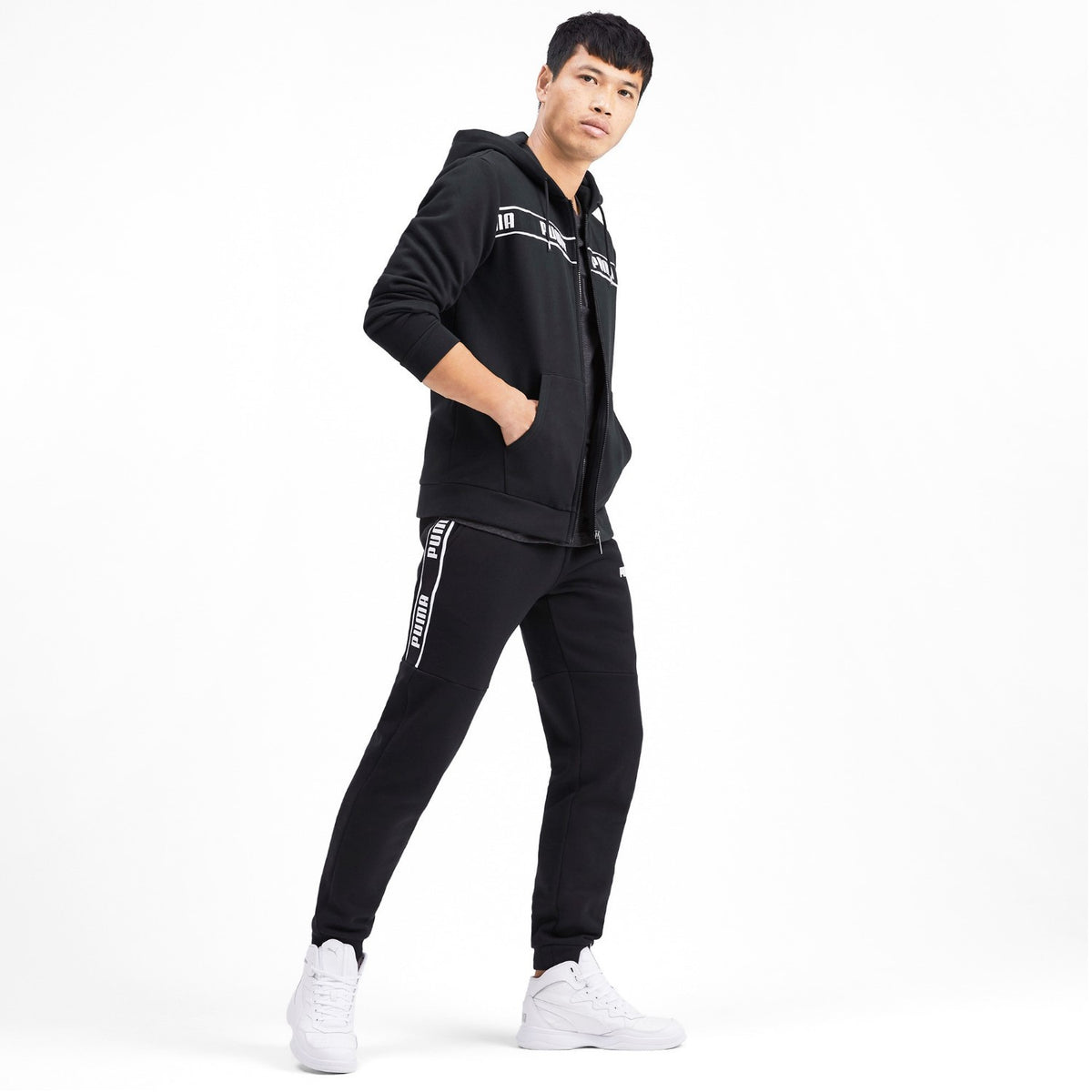 Puma Kapuzenjacke Herren Hoodie Jacke mit Fleecefutter