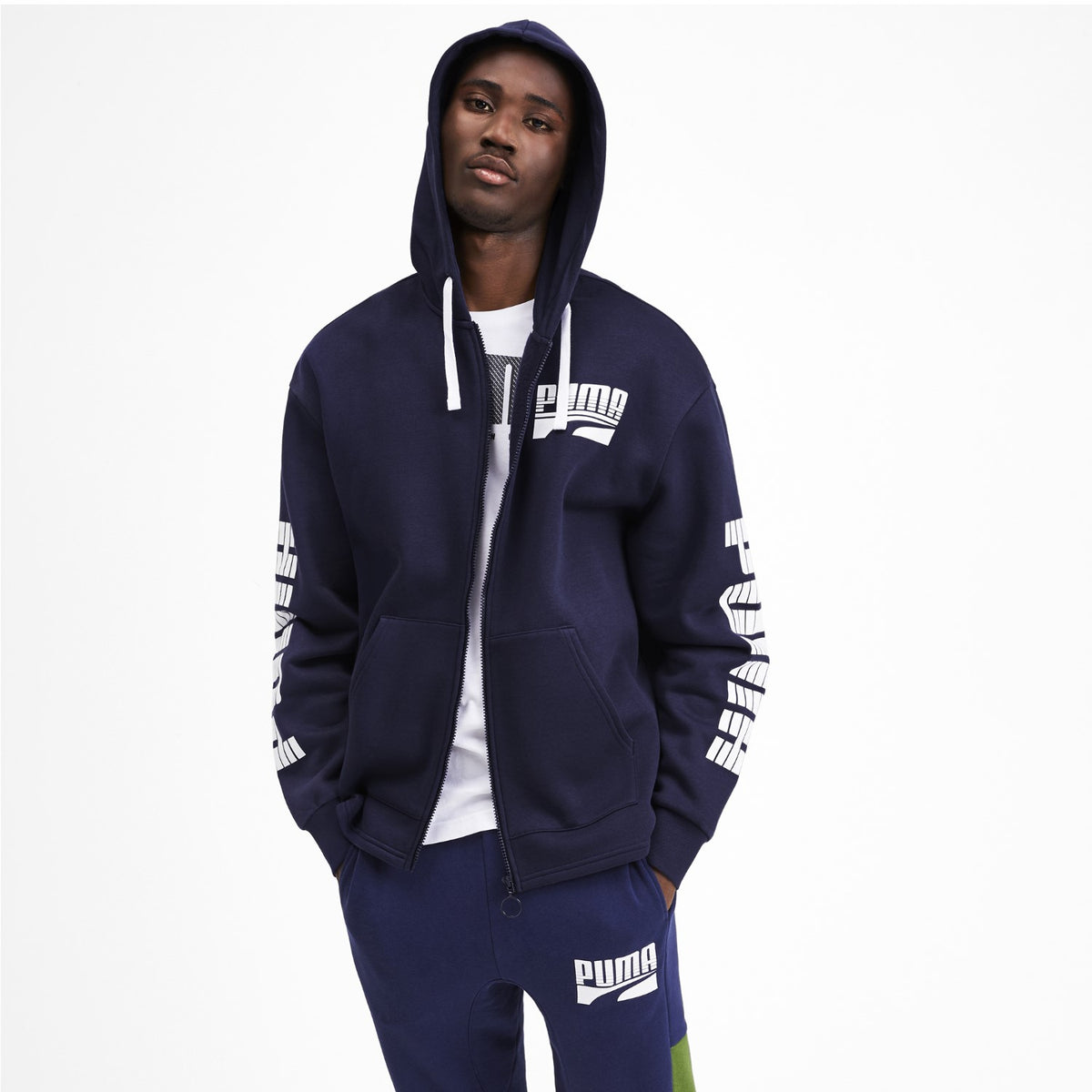 Puma Kapuzenjacke Herren dünn mit Fleece Rebel Bold FZ Hoody