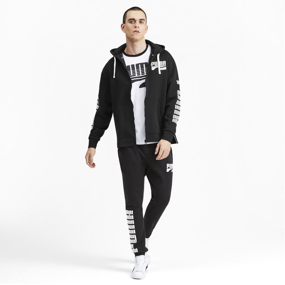 Puma Kapuzenjacke Herren dünn mit Fleece Rebel Bold FZ Hoody
