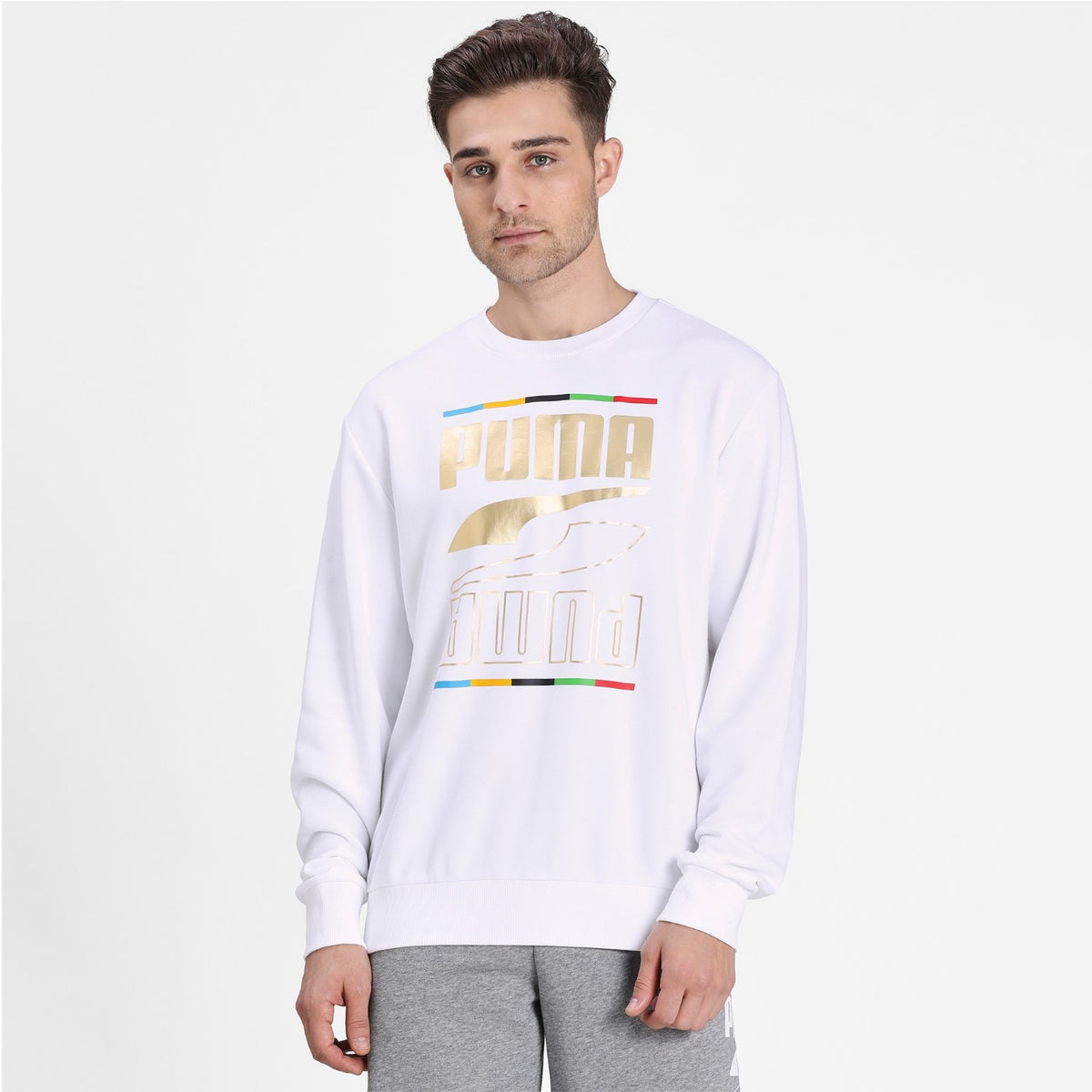 Puma Pullover Herren Rebel Crew Rundhalsausschnitt
