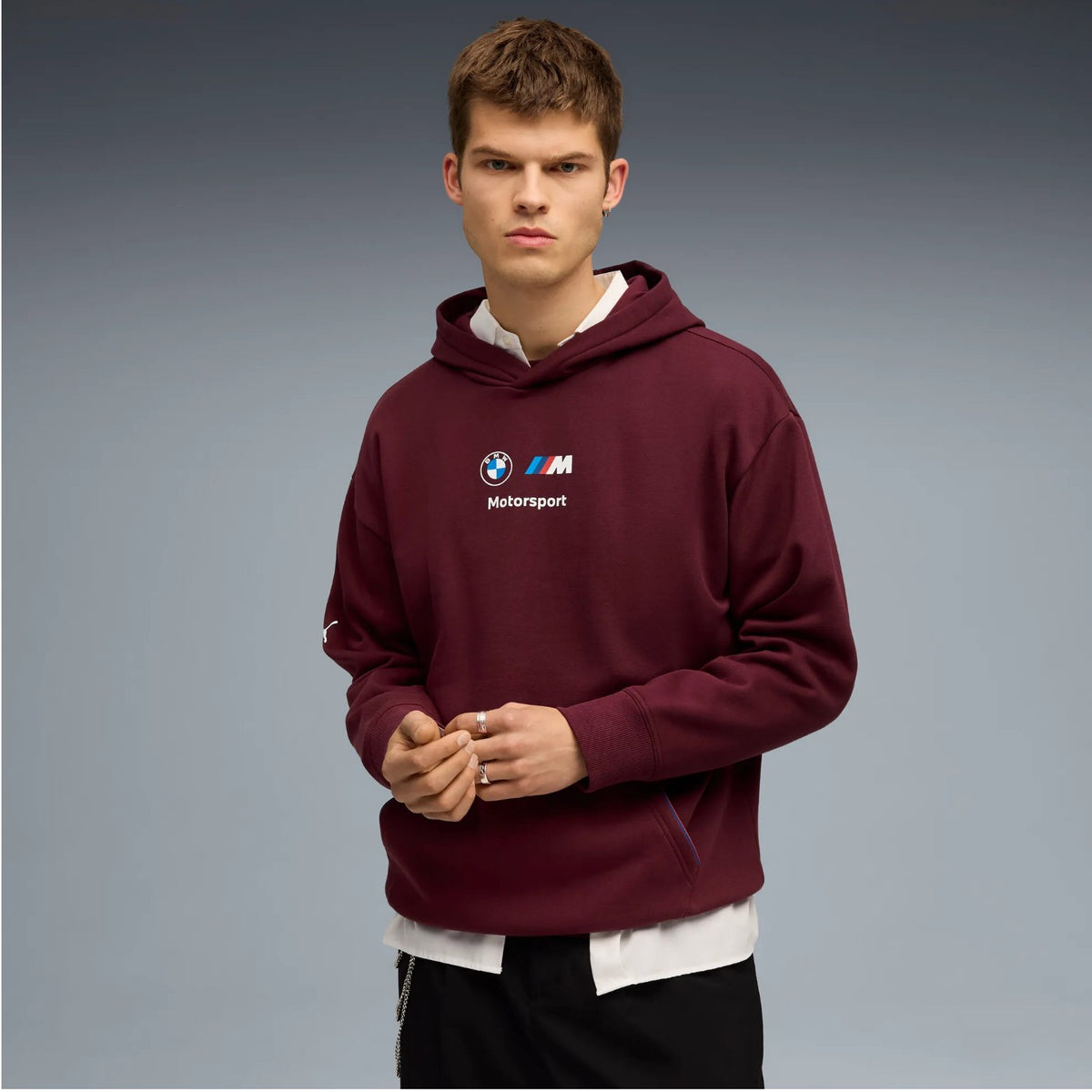 Puma BMW MMS ESS+ Fleece Hoodie Pullover Herren