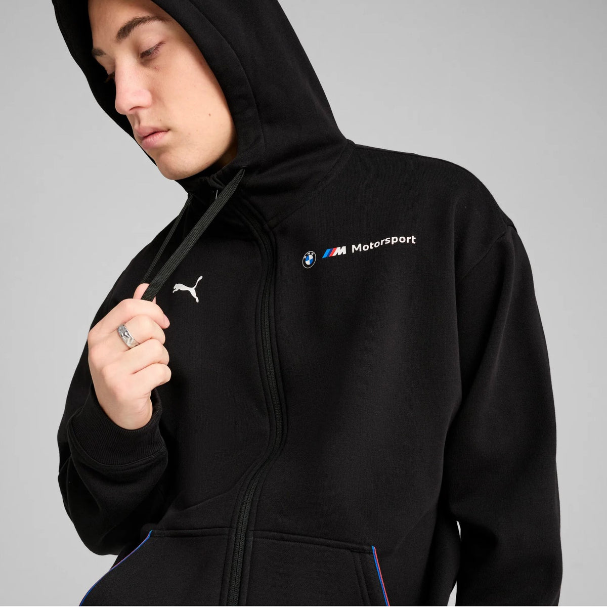 Puma BMW M Motorsport Essentials+ Fleecejacke mit Kapuze Herren