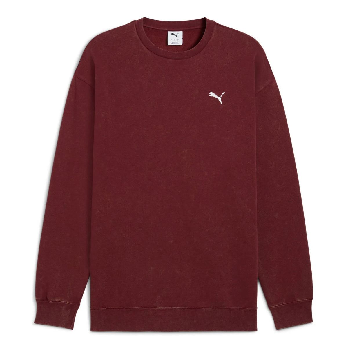 PUMA Essentials Elevated Relaxed Wash Fleece Crew Sweatshirt Herren