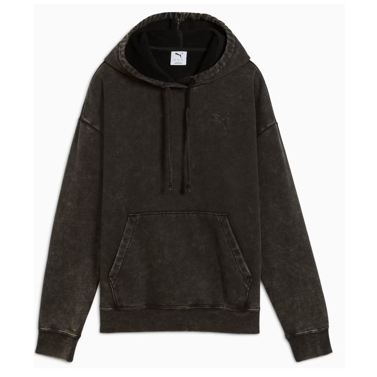 Puma Kapuzenpullover Elevated Relaxed Wash Damen mit Kägurutaschen