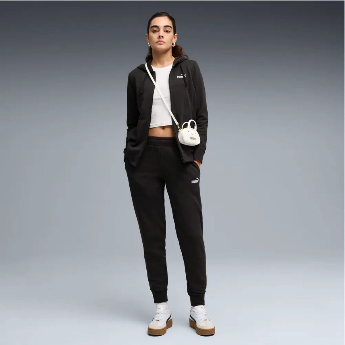 Puma Jogginganzug Damen aus Baumwolle mit Kapuze