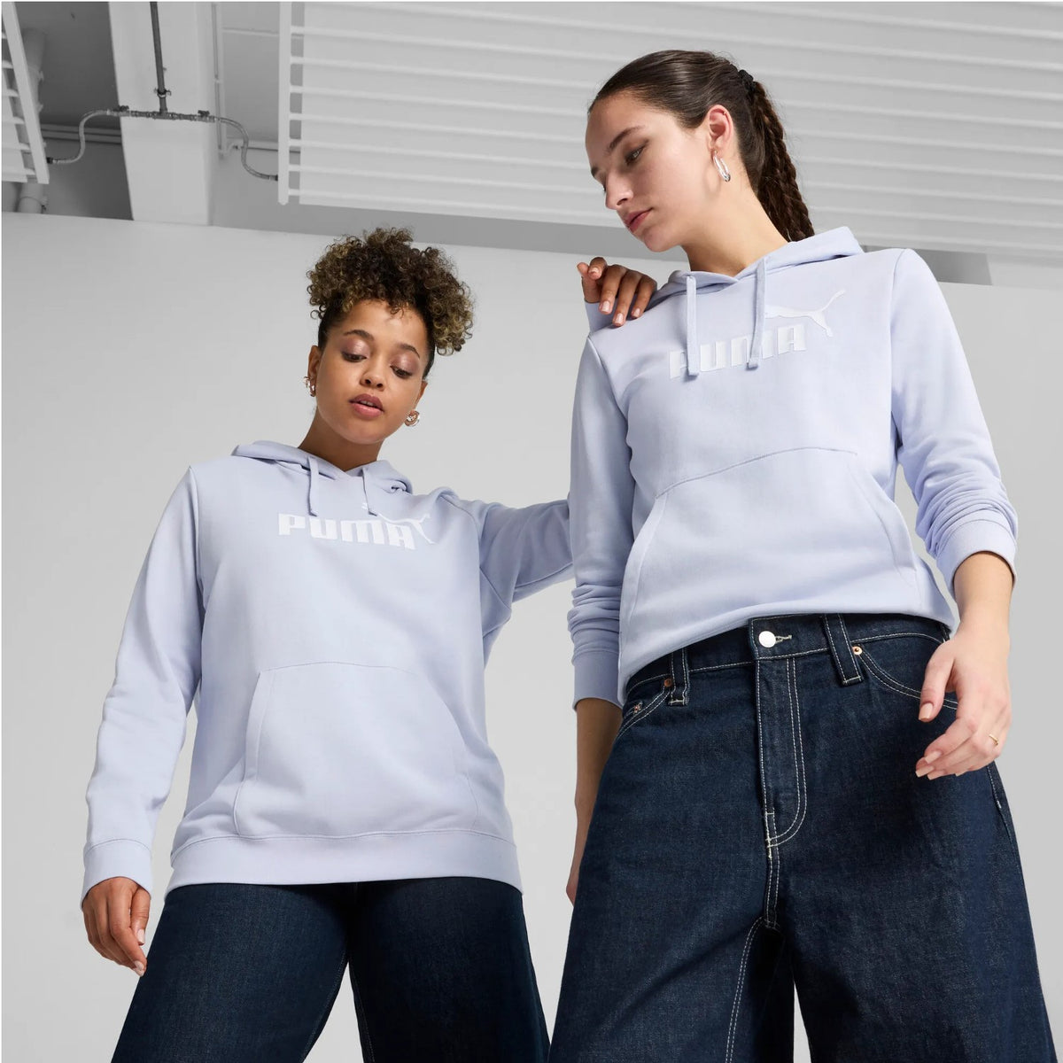 Puma No. 1 Logo Kapuzenpullover Damen mit Kängurutaschen