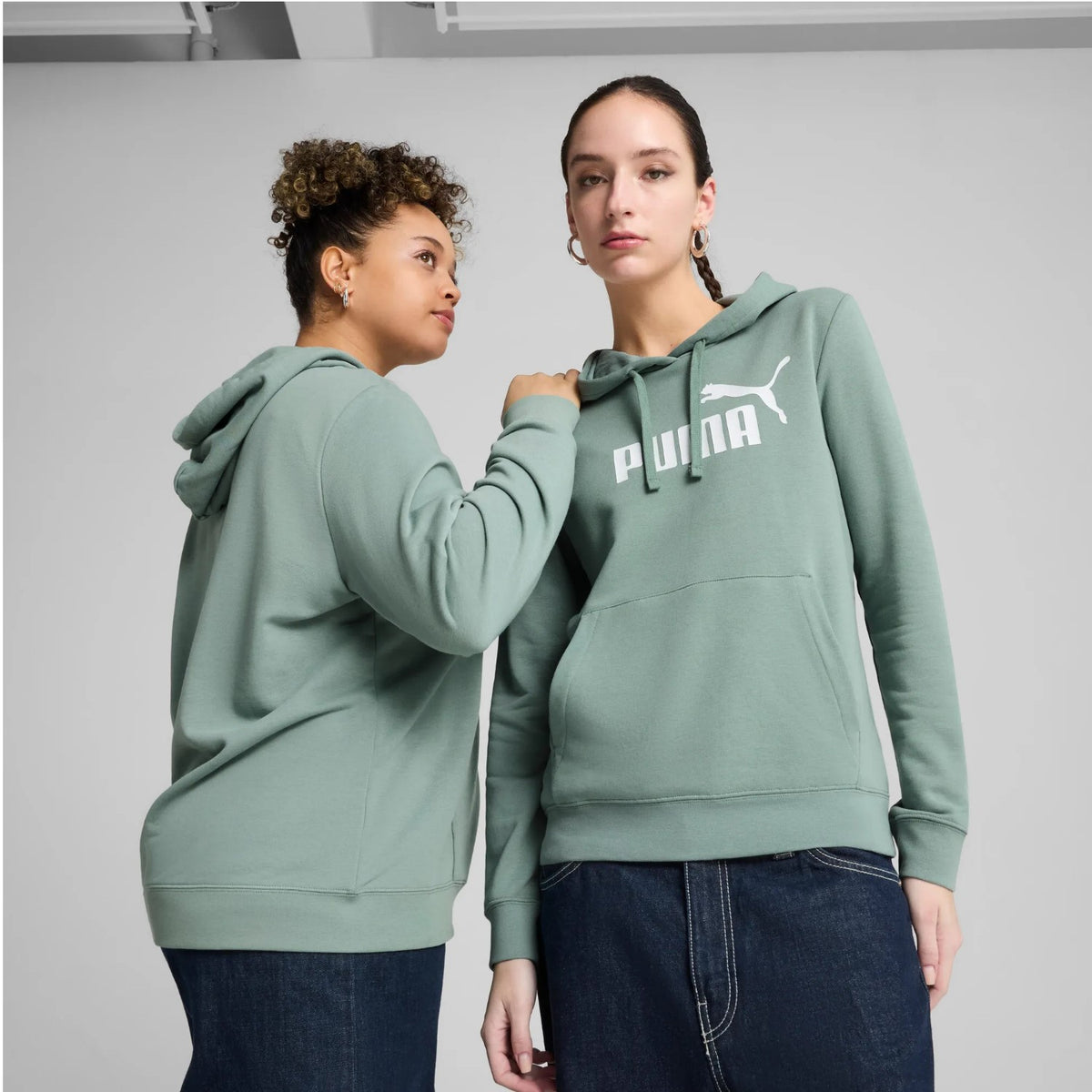 Puma No. 1 Logo Kapuzenpullover Damen mit Kängurutaschen