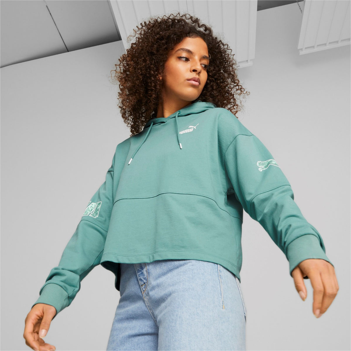 Puma Power Colorblock Sommer Hoodie für Damen