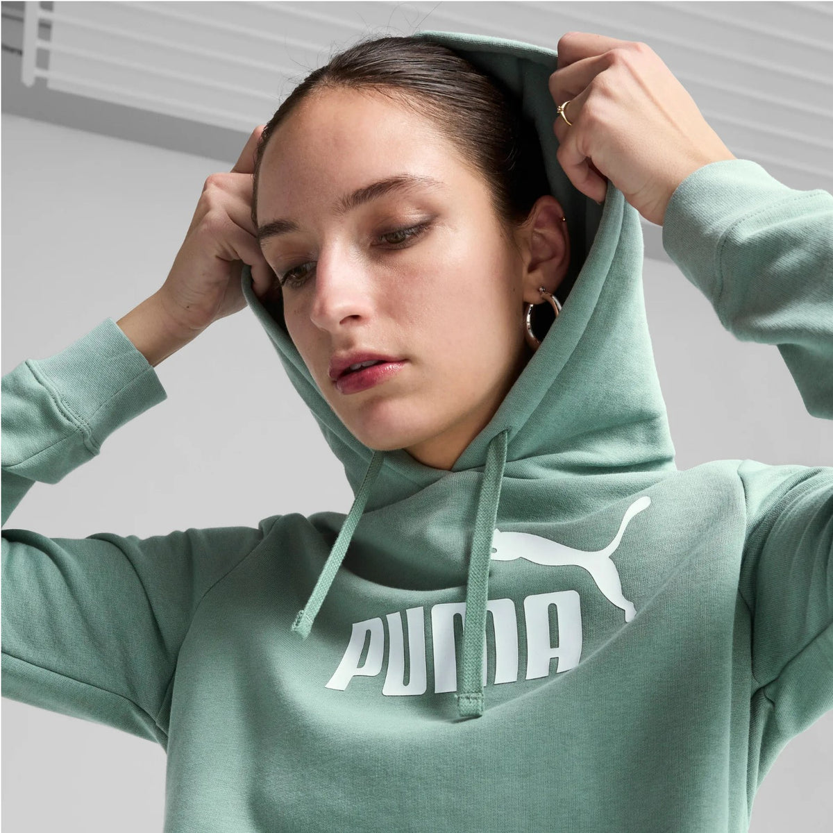 Puma No. 1 Logo Kapuzenpullover Damen mit Kängurutaschen