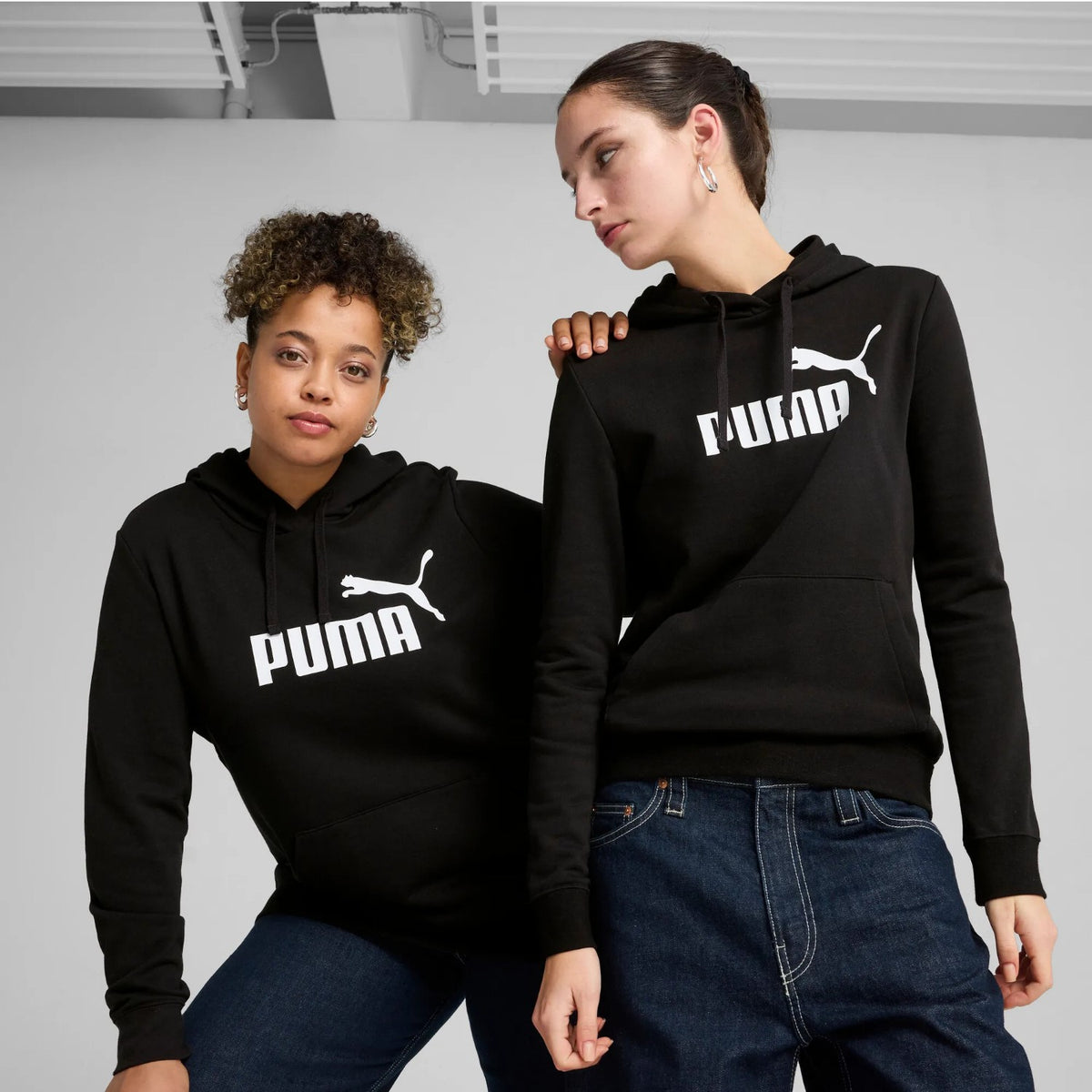 Puma No. 1 Logo Kapuzenpullover Damen mit Kägurutaschen