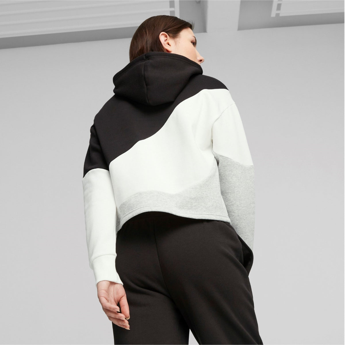 Puma Kapuzenpullover Power Cat Hoodie für Damen im Colorblock Design