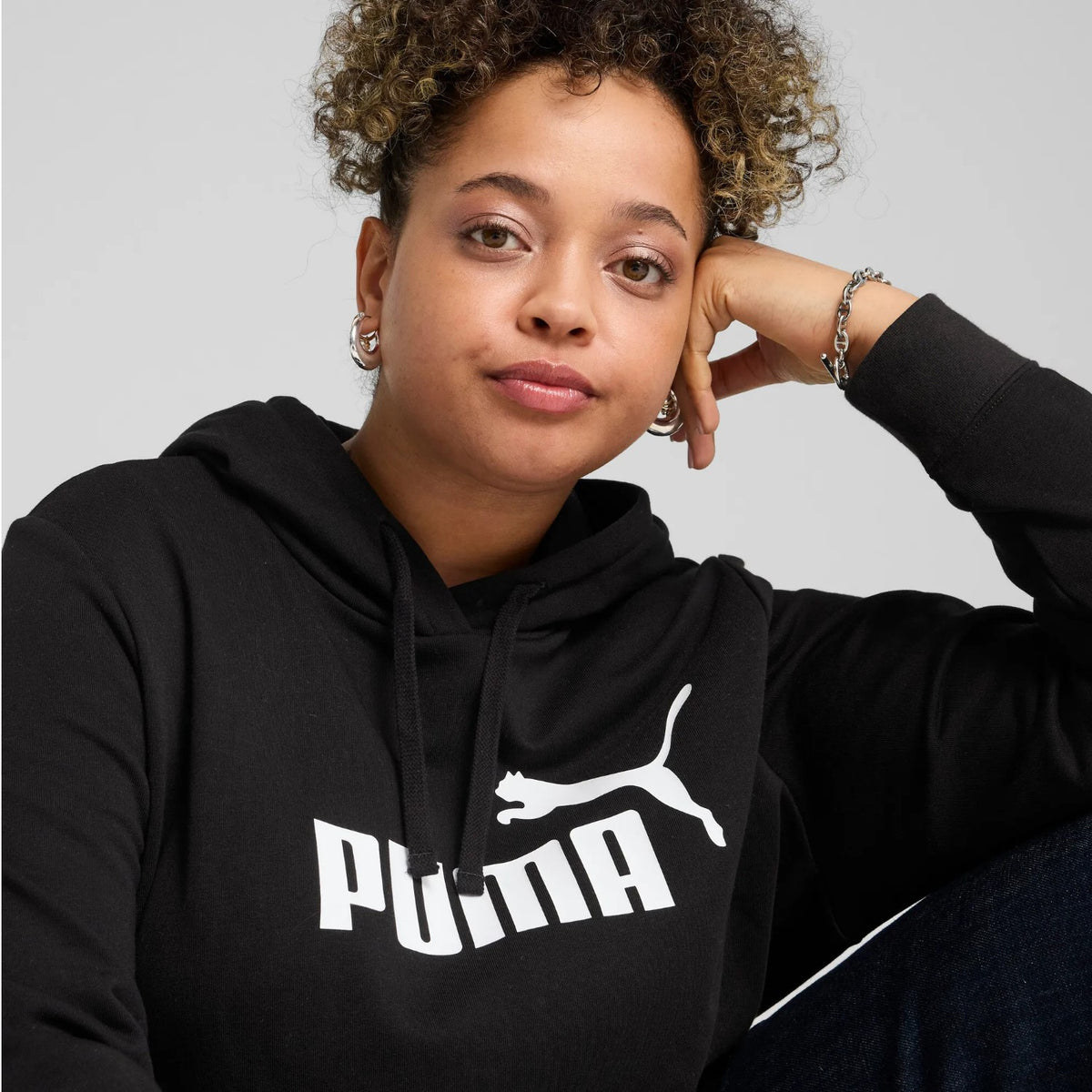 Puma No. 1 Logo Kapuzenpullover Damen mit Kägurutaschen