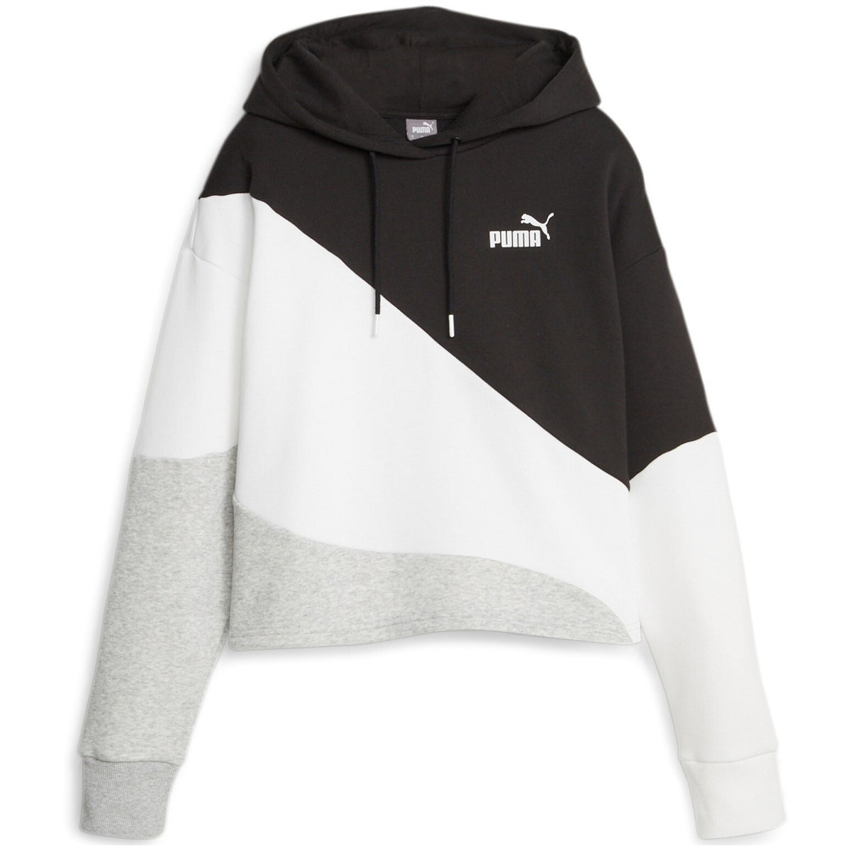 Puma Kapuzenpullover Power Cat Hoodie für Damen im Colorblock Design