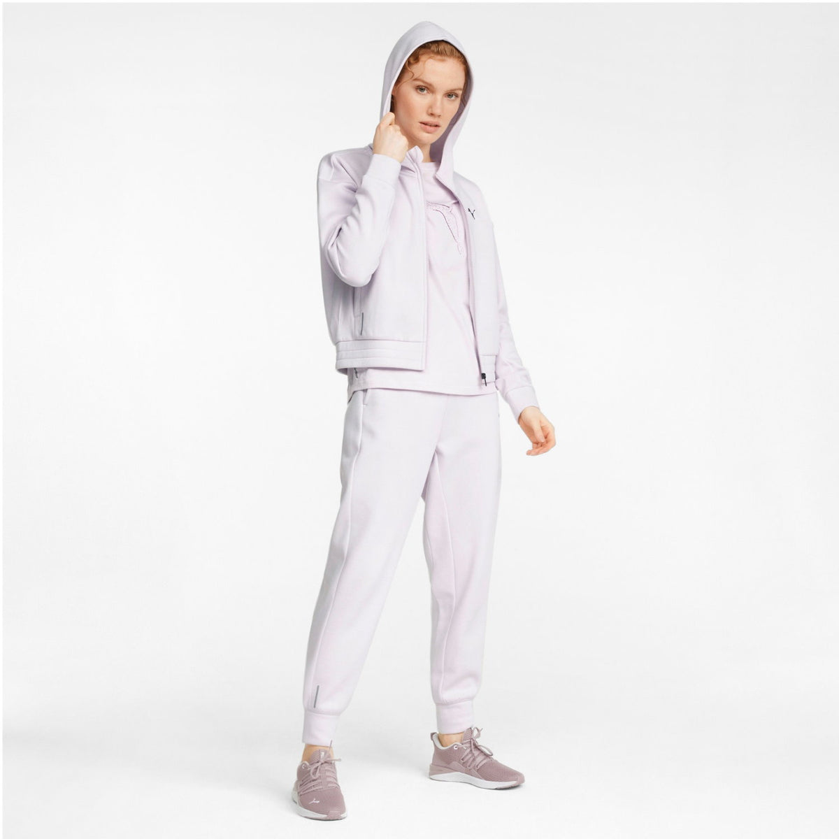 Puma Kapuzenjacke Damen mit Fleece Innenseite