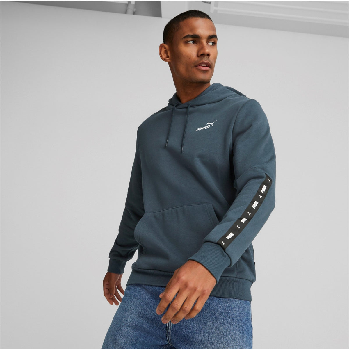 Puma ESS+ Tape Hoodie FL Pullover für Herren aus Baumwolle