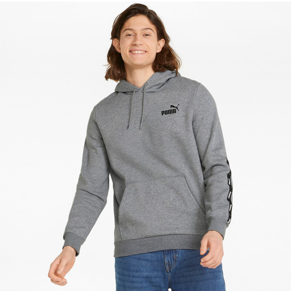 Puma ESS+ Tape Hoodie FL Pullover für Herren aus Baumwolle