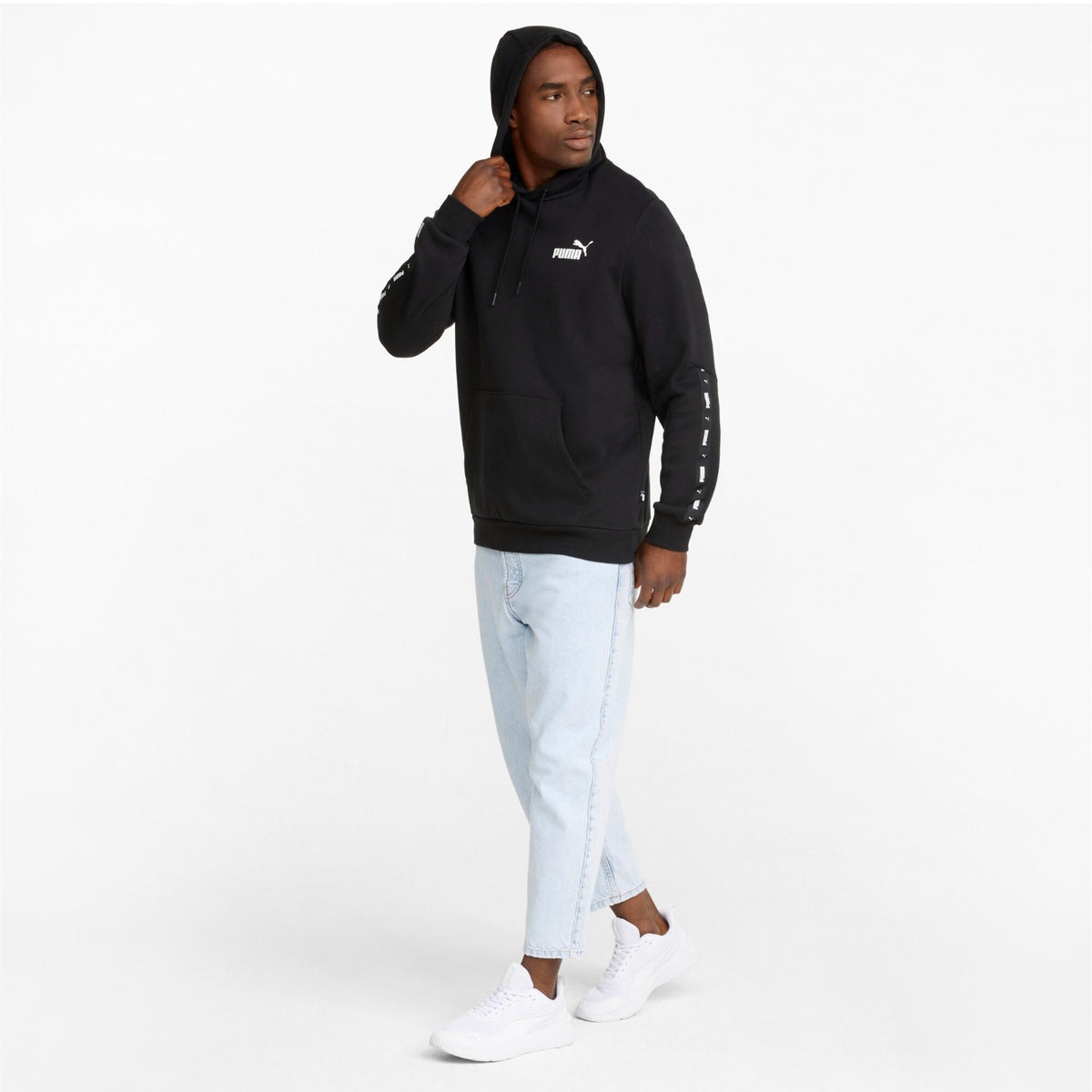 Puma ESS+ Tape Hoodie FL Pullover für Herren aus Baumwolle