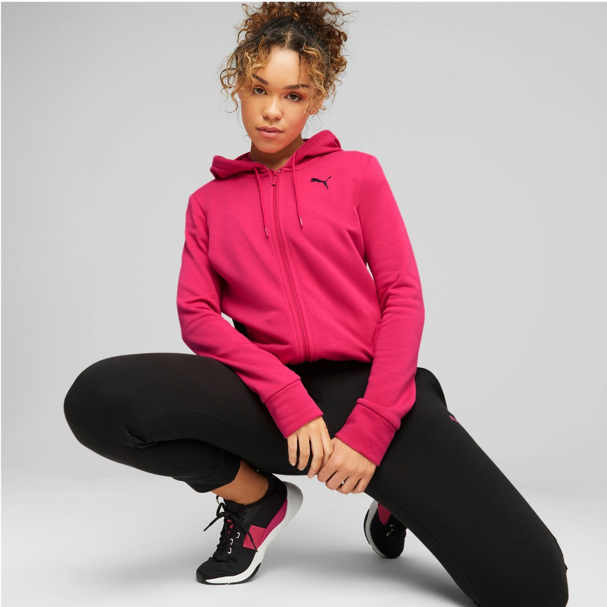 Puma Jogginganzug Damen aus Baumwolle mit Kapuze