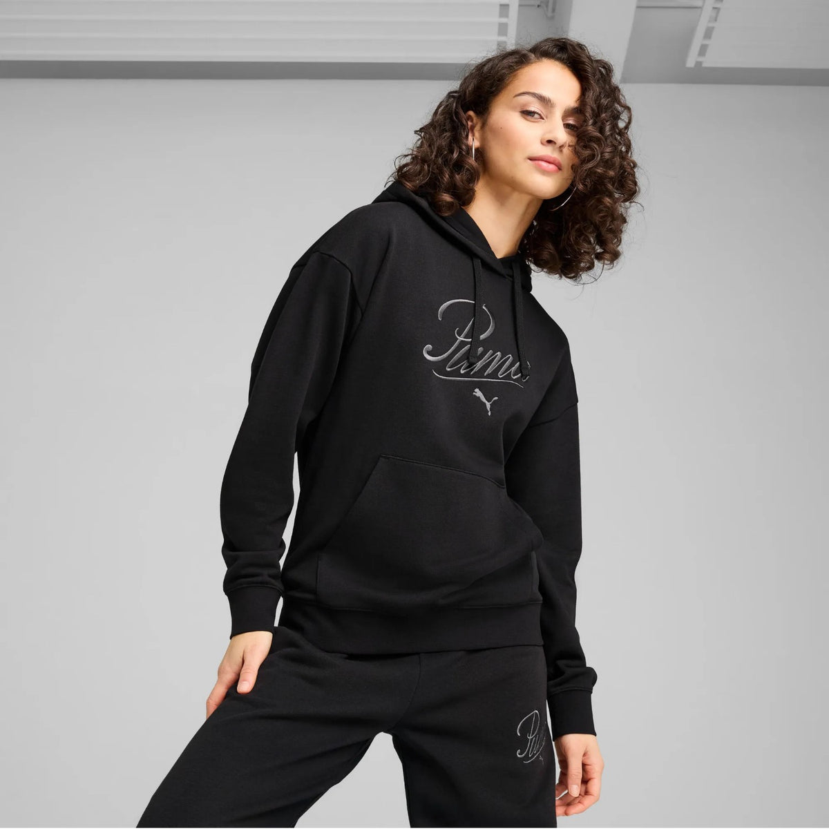 Puma Script Comfort Hoodie Pullover für Damen