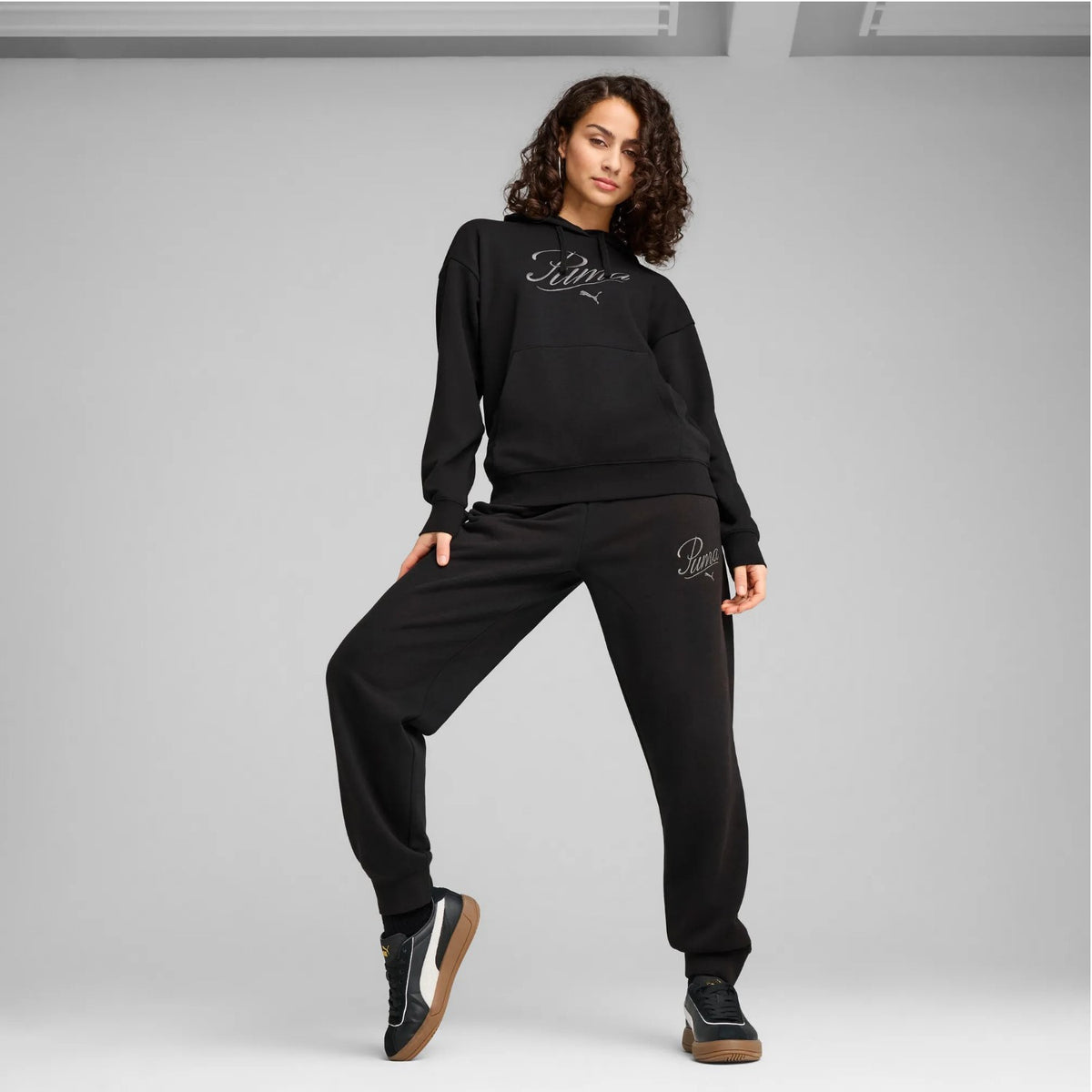 Puma Script Comfort Hoodie Pullover für Damen