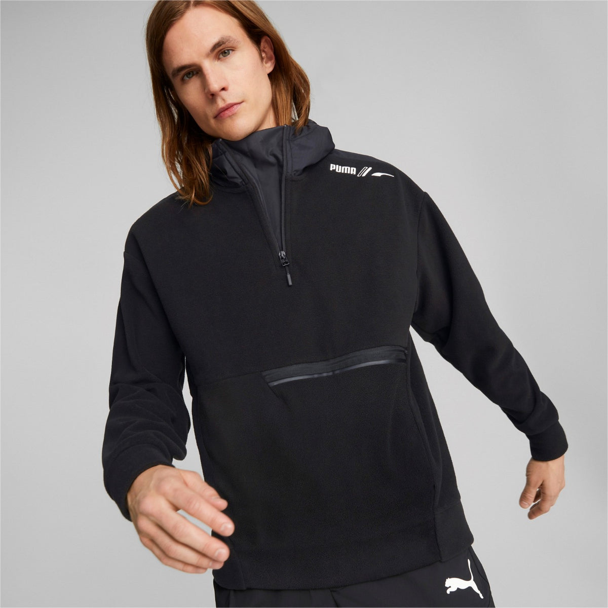 Puma Polarfleece Pullover mit Kapuze für Herren
