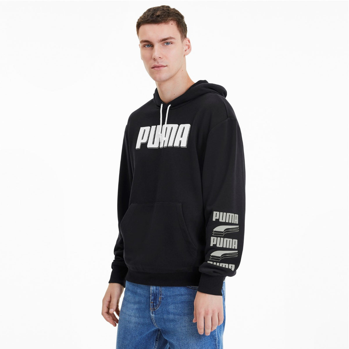 Rebel Kapuzenpullover Herren schwarz für Herren
