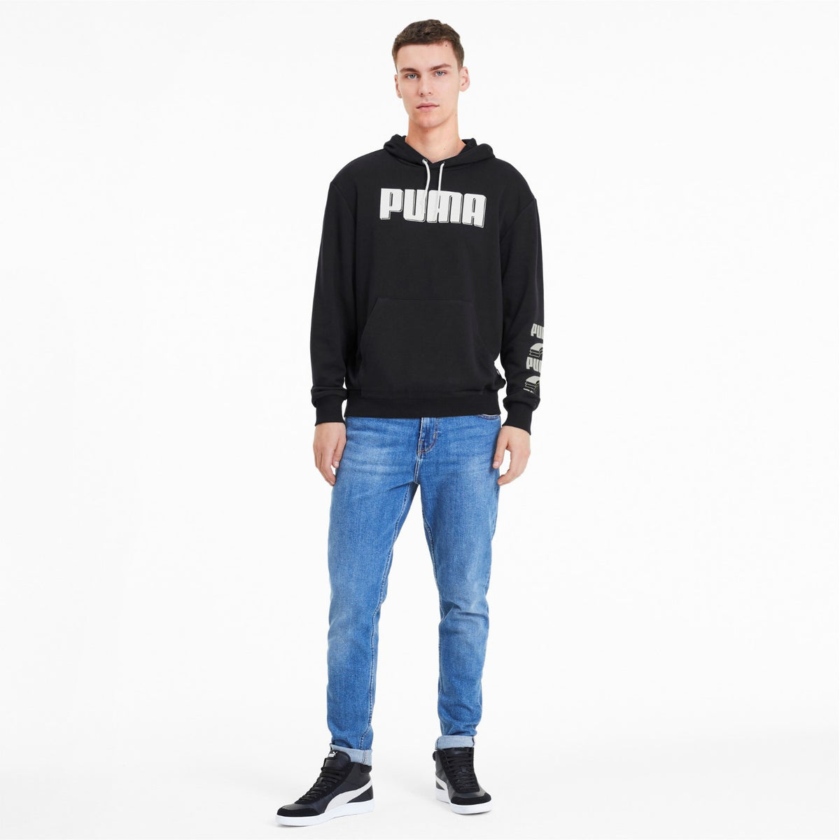 Rebel Kapuzenpullover Herren schwarz für Herren