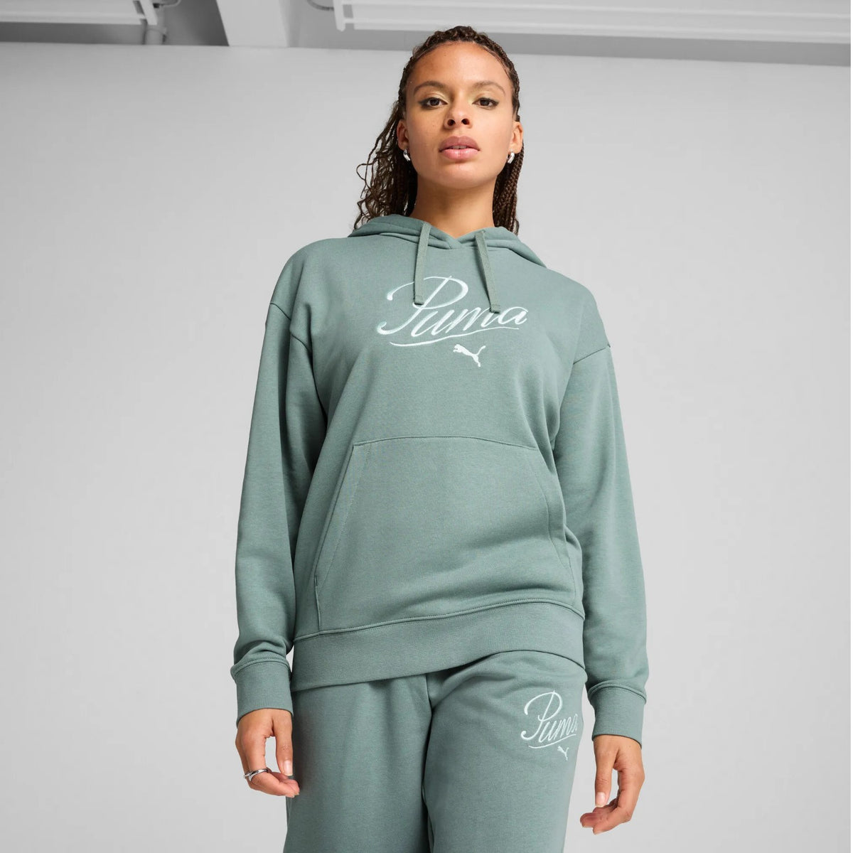 Puma Script Comfort Hoodie Pullover für Damen