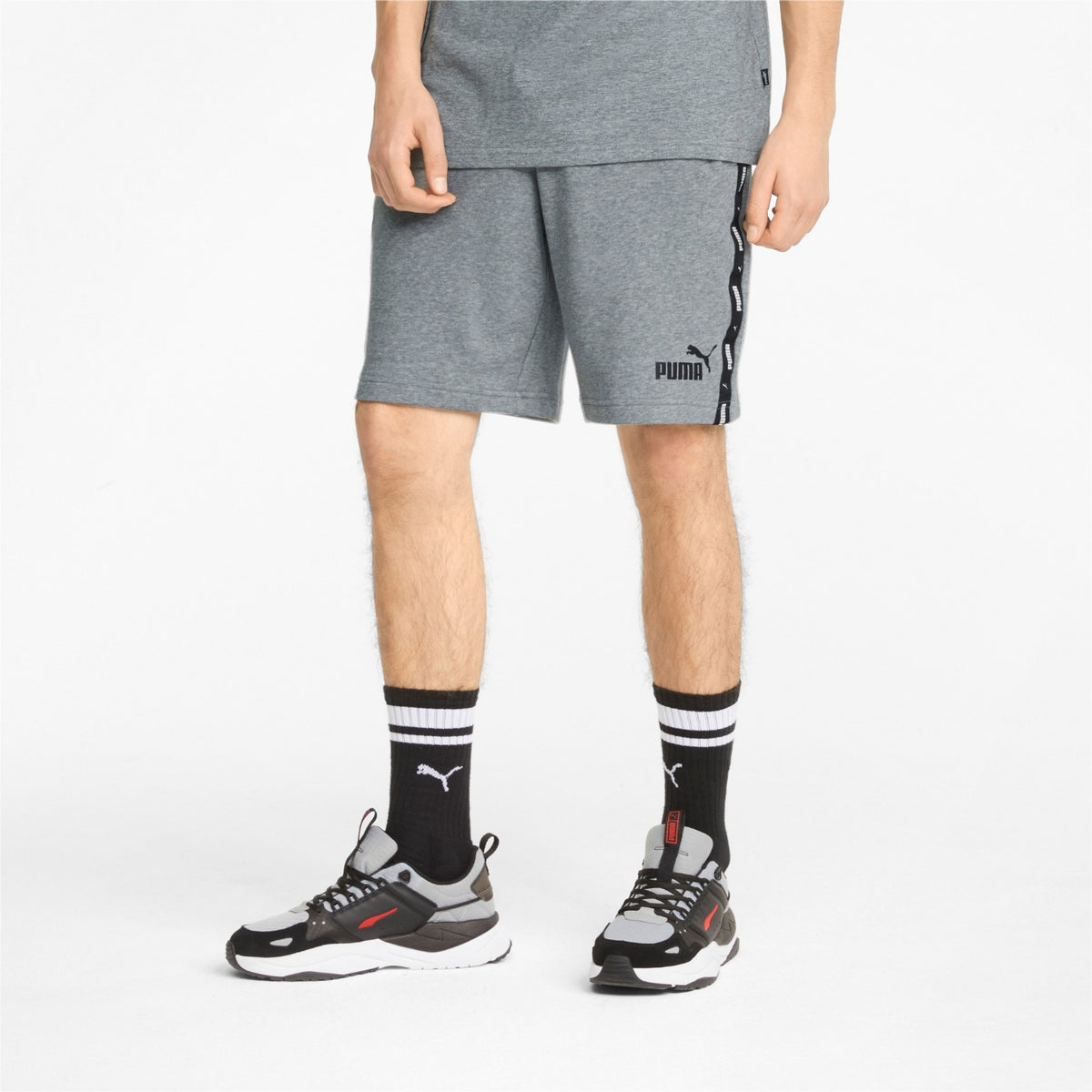 Puma ESS+ kurze Jogginghose Herren mit Taschen