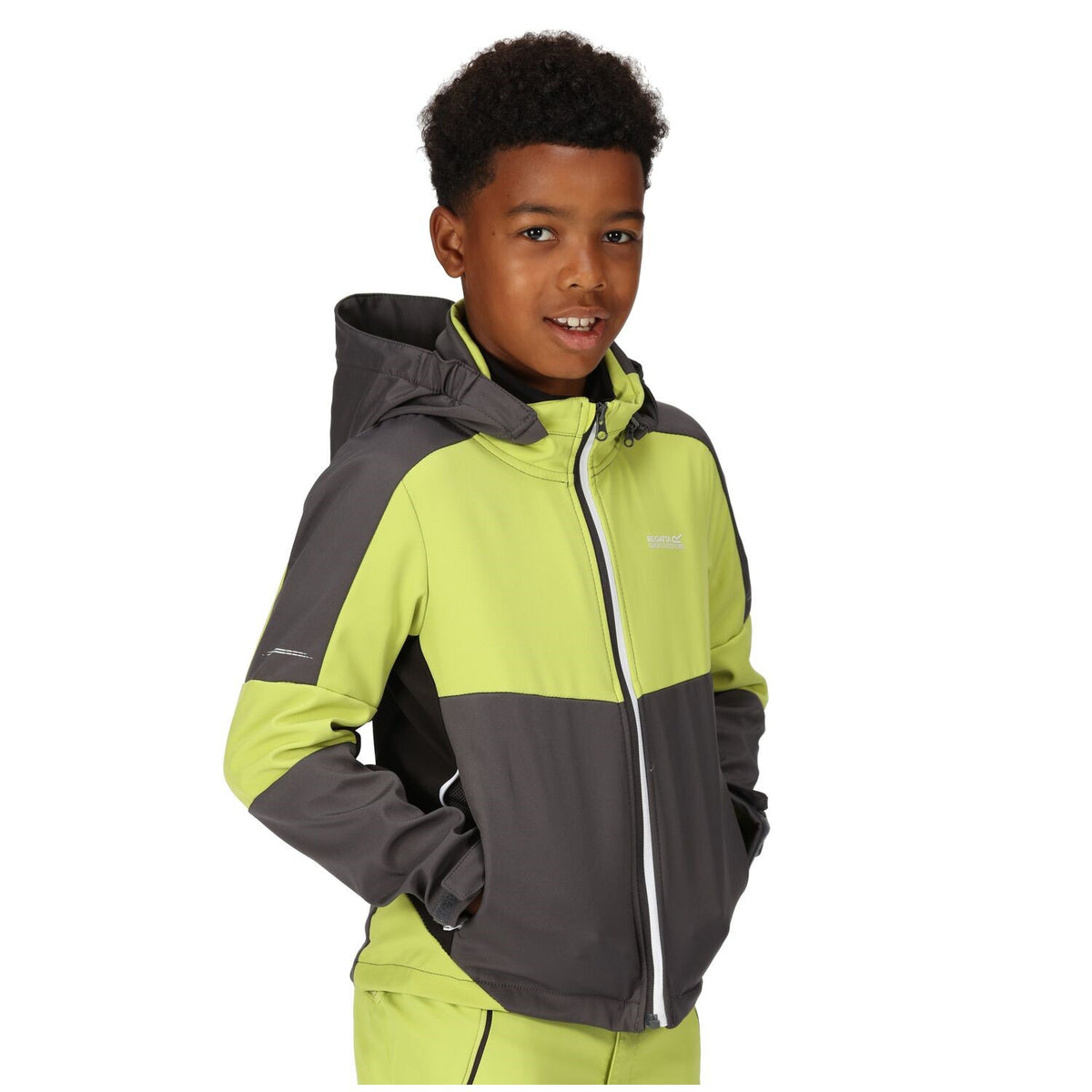Regatta Softshelljacke Kinder Acidity VI mit Kapuze