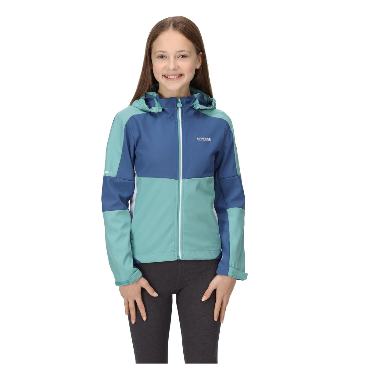 Regatta Softshelljacke Kinder Acidity VI mit Kapuze