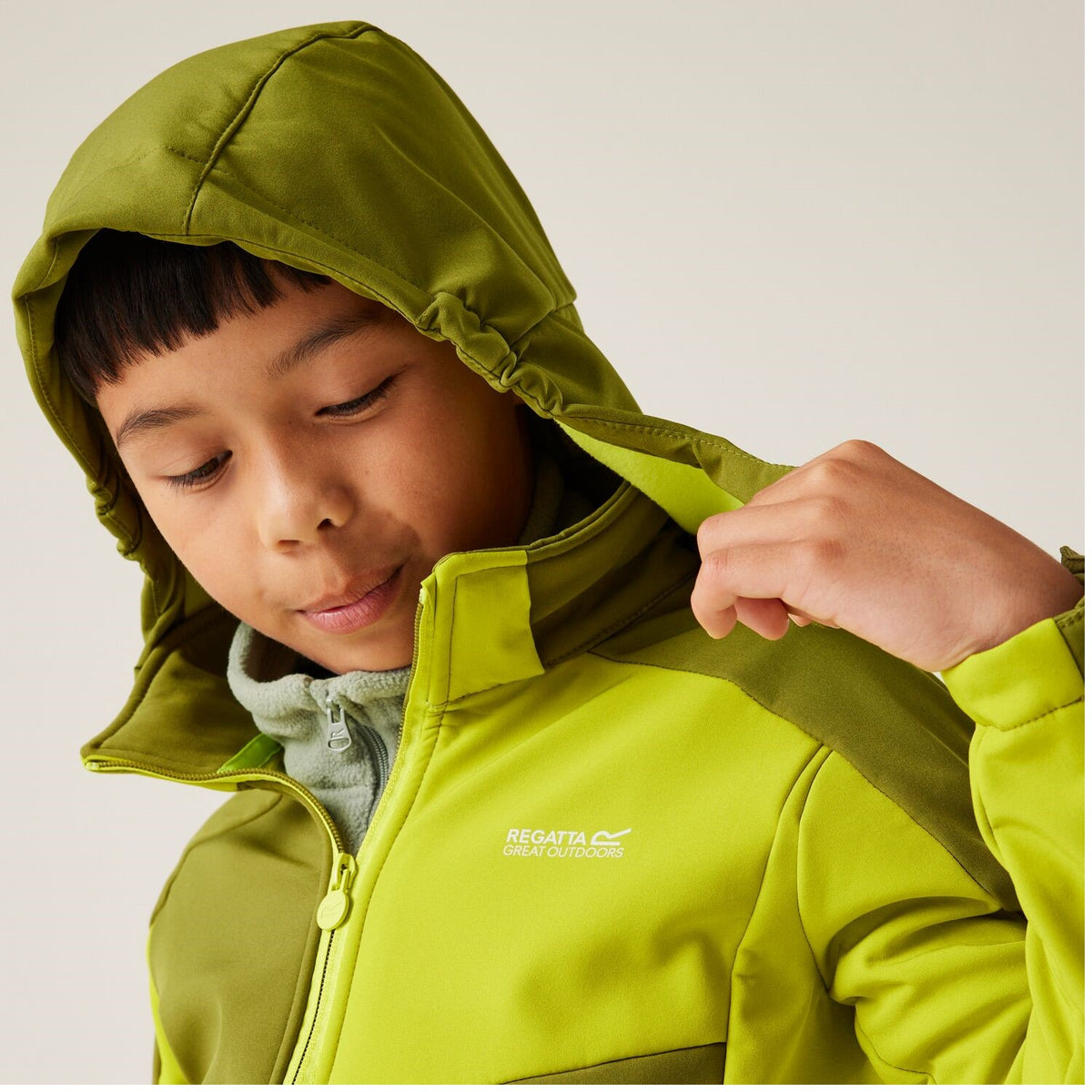 Regatta Acidity VIII Softshelljacke für Kinder mit Kapuze