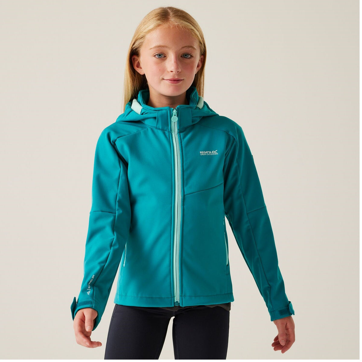 Regatta Acidity VIII Softshelljacke für Kinder mit Kapuze