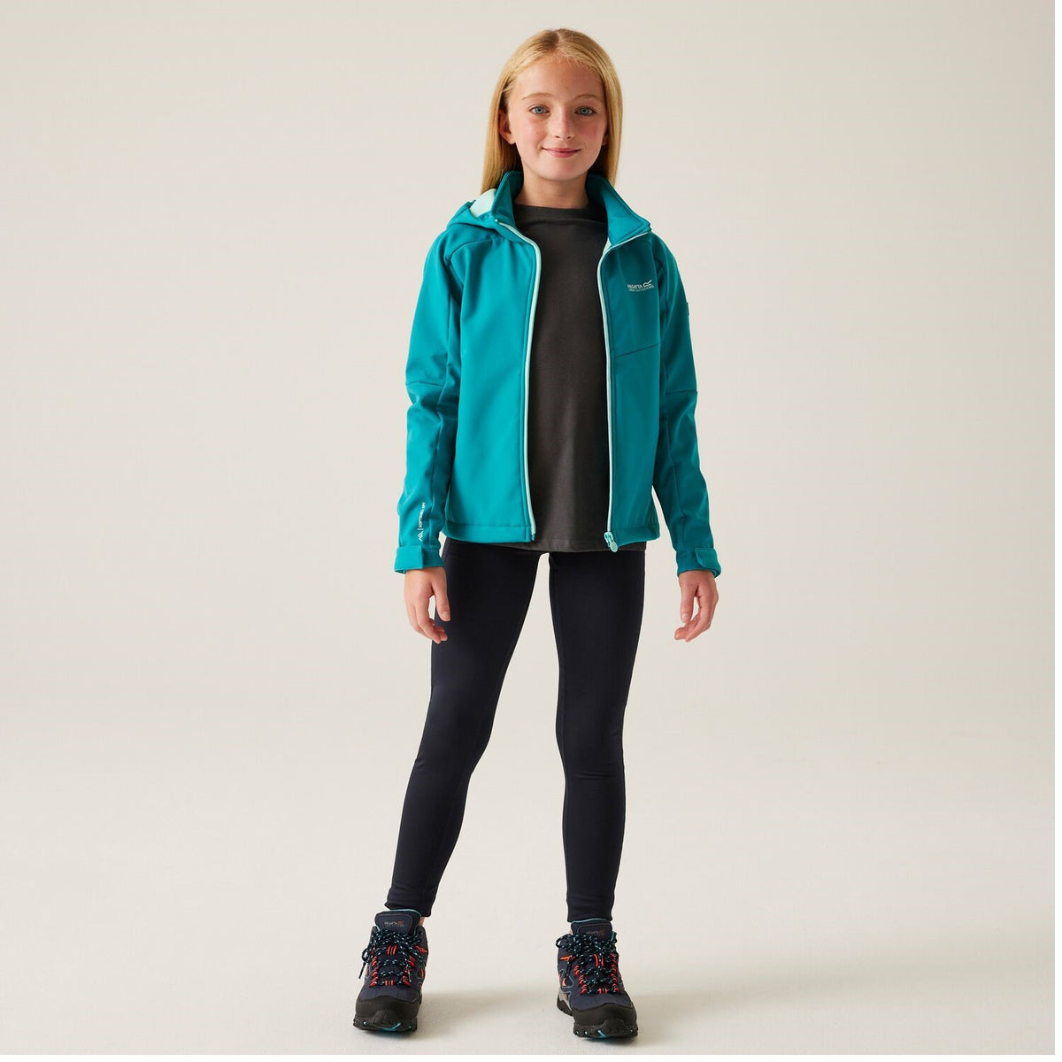 Regatta Acidity VIII Softshelljacke für Kinder mit Kapuze