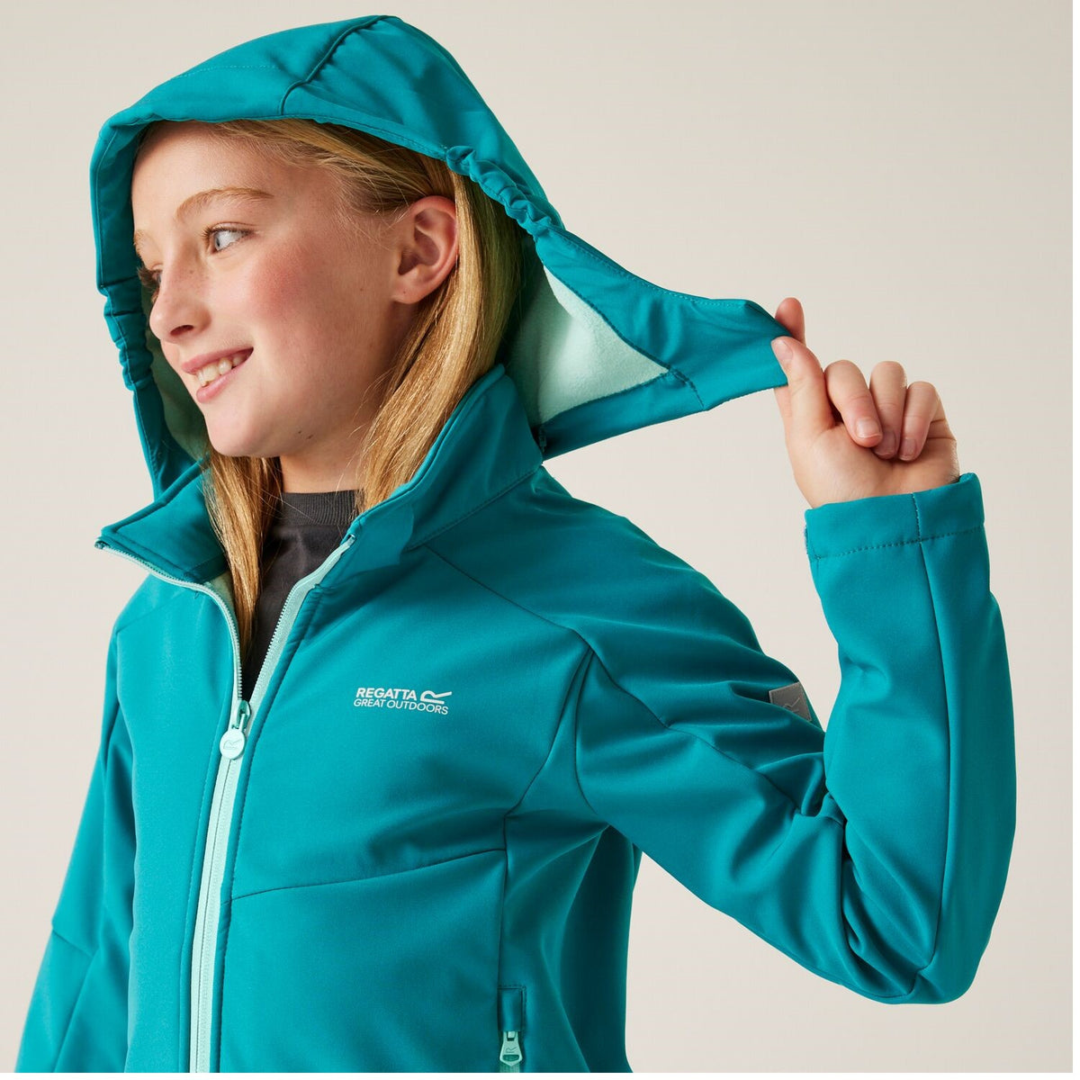 Regatta Acidity VIII Softshelljacke für Kinder mit Kapuze