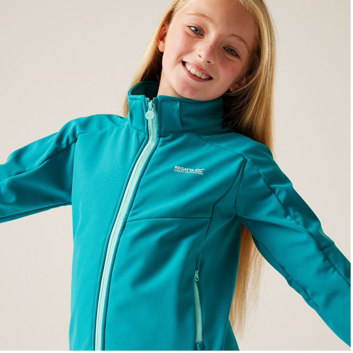 Regatta Acidity VIII Softshelljacke für Kinder mit Kapuze
