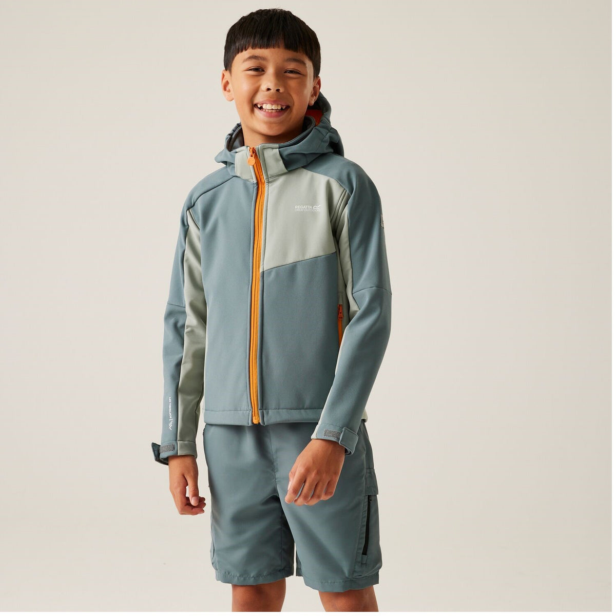 Regatta Acidity VIII Softshelljacke für Kinder mit Kapuze