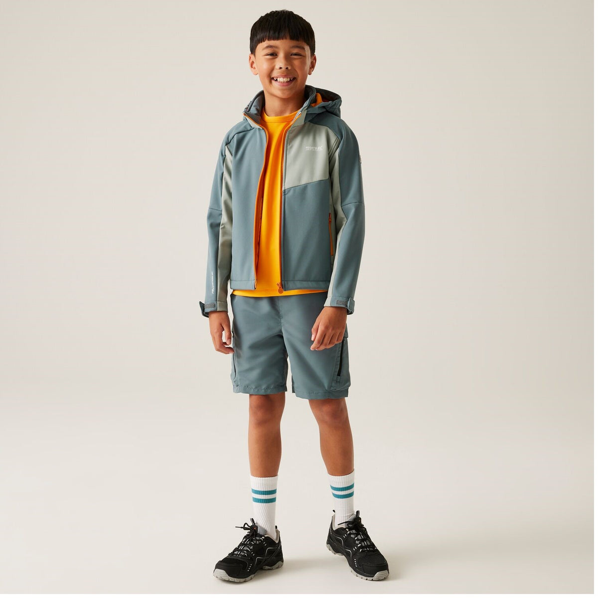 Regatta Acidity VIII Softshelljacke für Kinder mit Kapuze