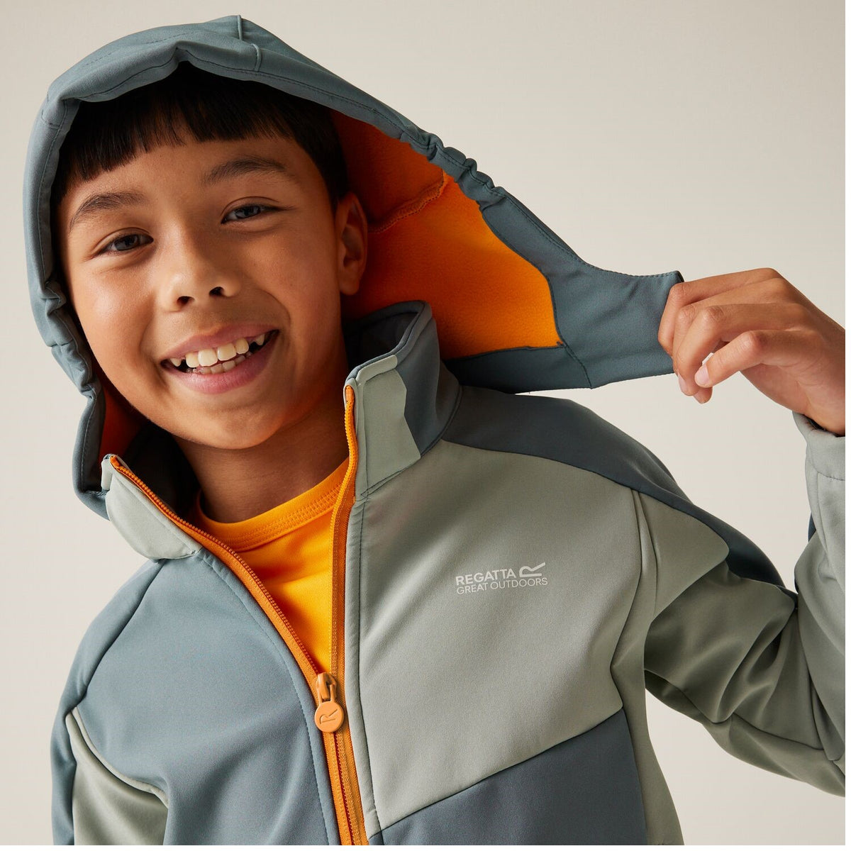 Regatta Acidity VIII Softshelljacke für Kinder mit Kapuze