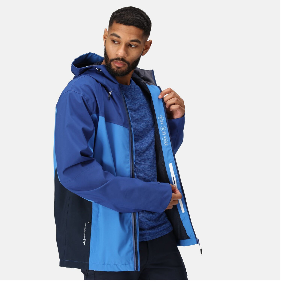 Regatta Birchdale Outdoorjacke Regenjacke Wasserdicht und Winddicht Herren