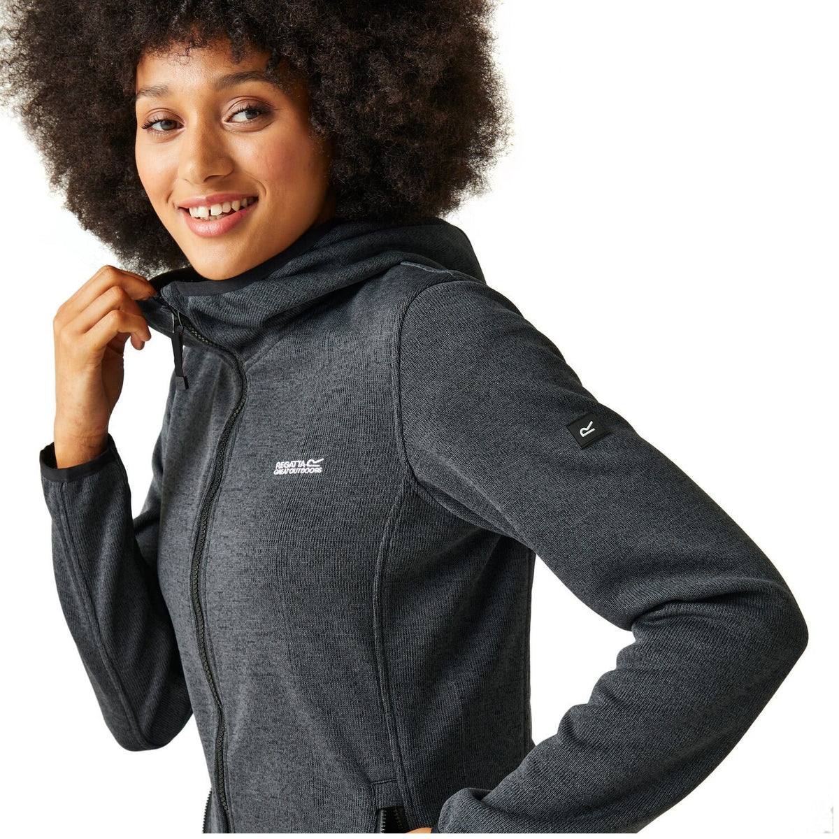 Regatta Bloomfield Fleecejacke für Damen mit verschließbaren Taschen und einer Kapuze